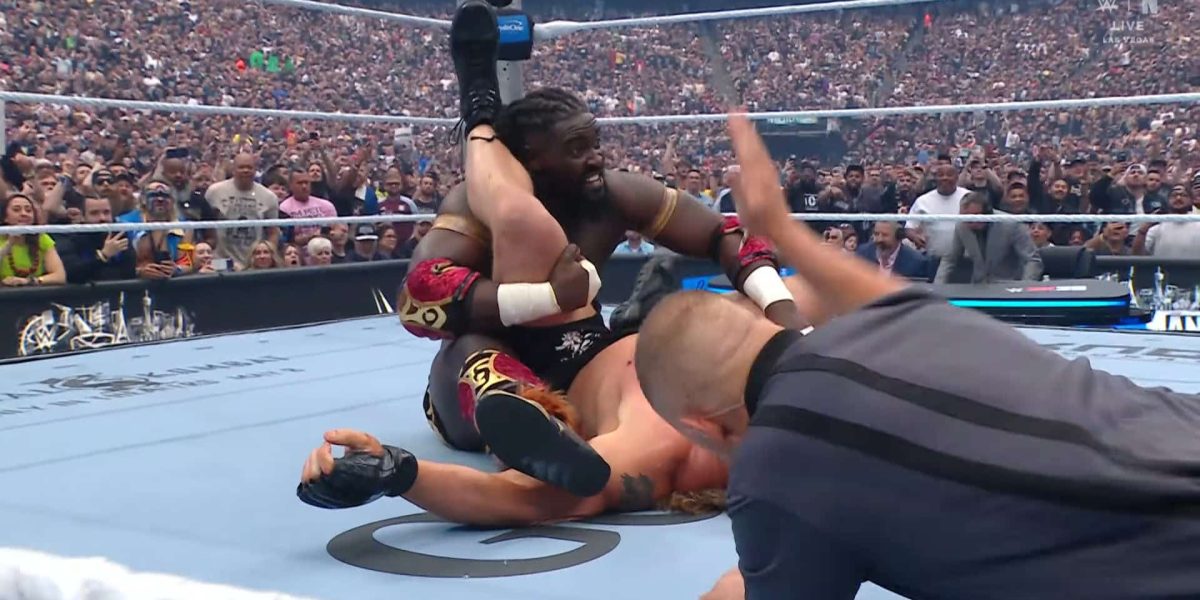 Former Nigerian Athlete Isaac Odugbesan Makes History with Stunning WrestleMania Debut Victory Over Brock Lesnar