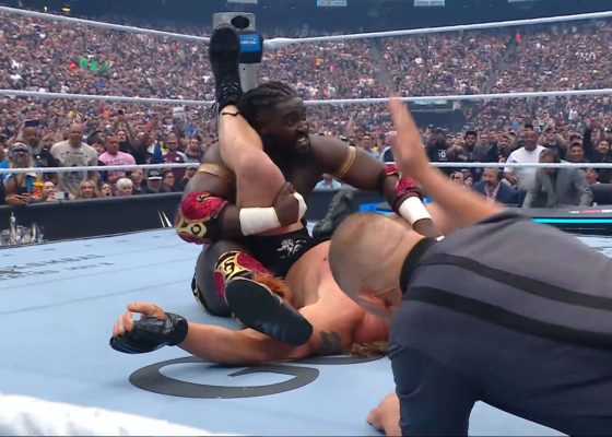 Former Nigerian Athlete Isaac Odugbesan Makes History with Stunning WrestleMania Debut Victory Over Brock Lesnar