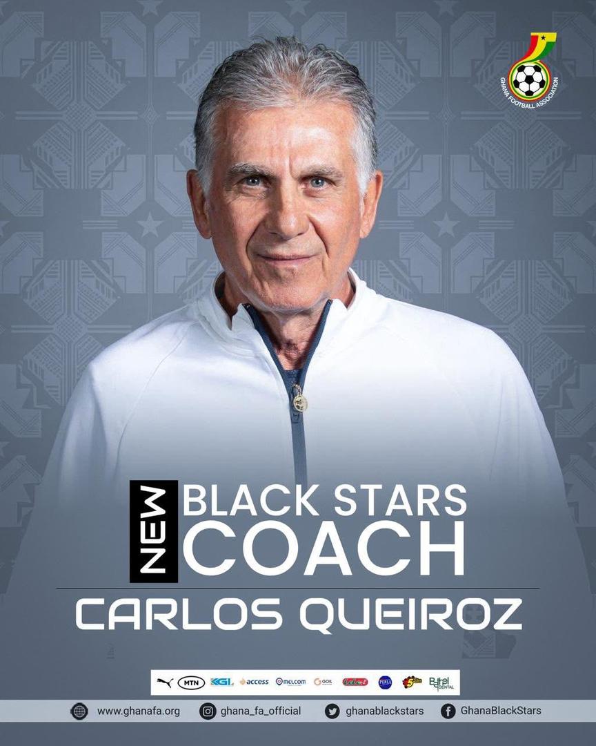 Key Terms of Carlos Queiroz Appointment as Black Stars Coach outlined