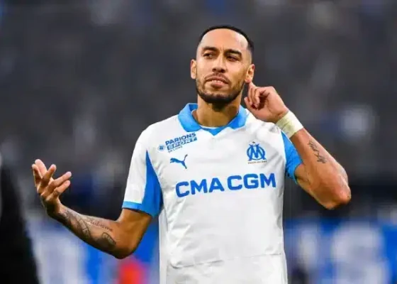 Marseille: Aubameyang fires up teammates after losing cool
