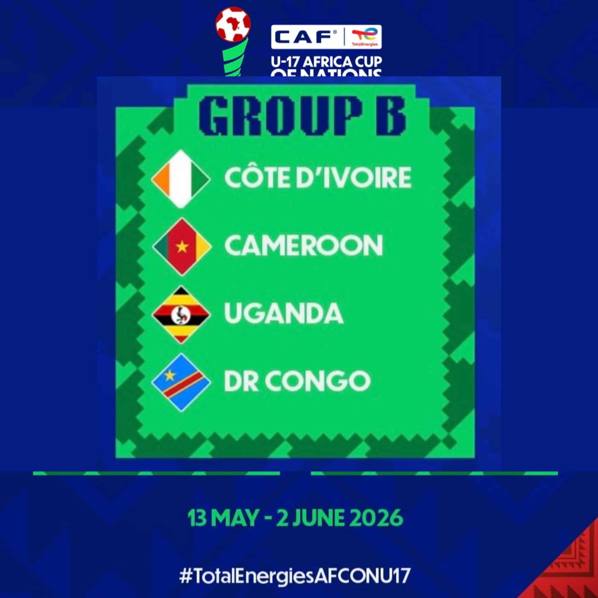 AFCONU-17 : West and Central African Powerhouses Collide in a Balanced Pool in Group B AFCONU-17 : West and Central African Powerhouses Collide in a Balanced Pool in Group B