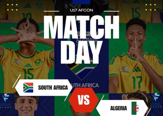 AFCONU17: South Africa vs Algeria Confirmed Line Up