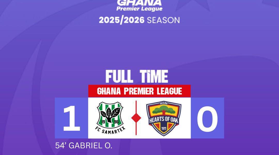 GPL: Samartex Dent Hearts of Oak’s Top Four Push with Narrow Victory