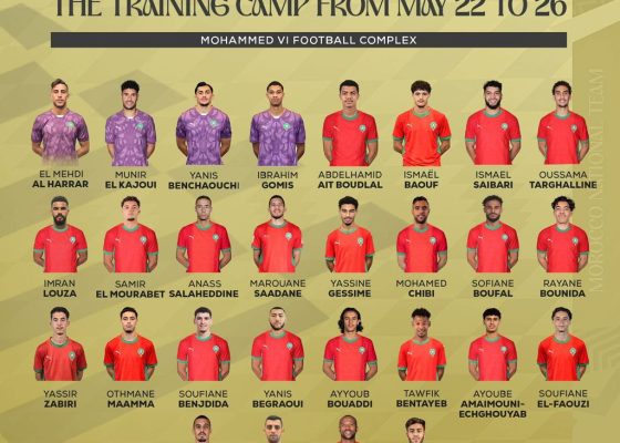 Morocco Announce Squad for Pre-World Cup Training Camp