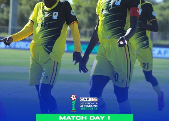 AFCON U-17: Uganda Cubs Take Commanding First-Half Lead Over DR Congo in Morocco
