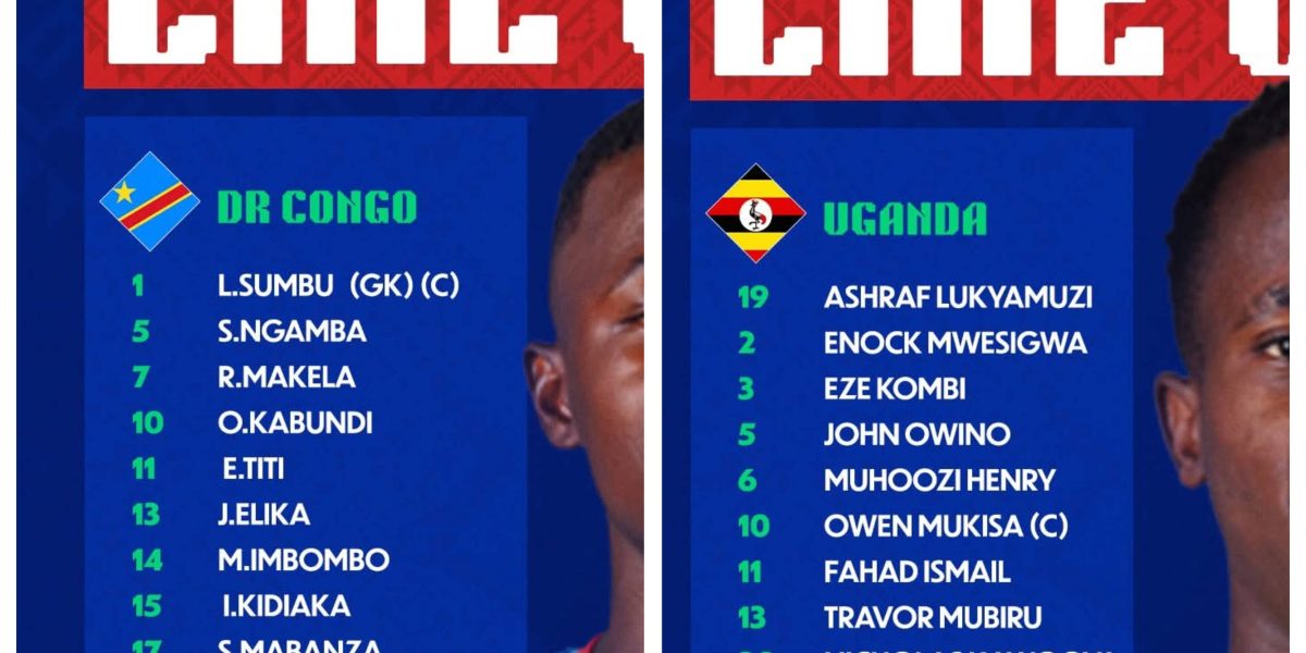 AFCON U-17: DR Congo and Uganda Name Strong Starting XIs