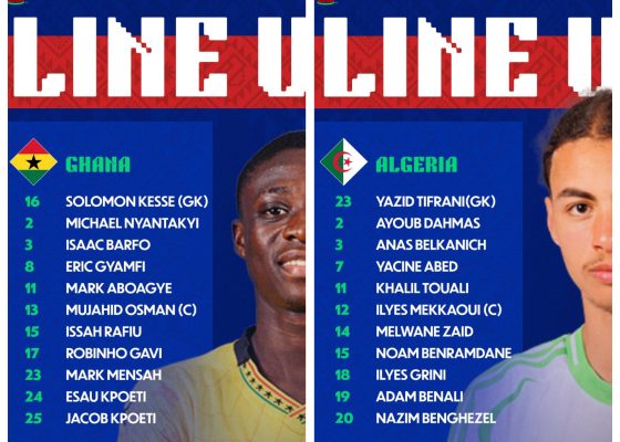 AFCON U-17: Ghana and Algeria Confirm Starting Lineups