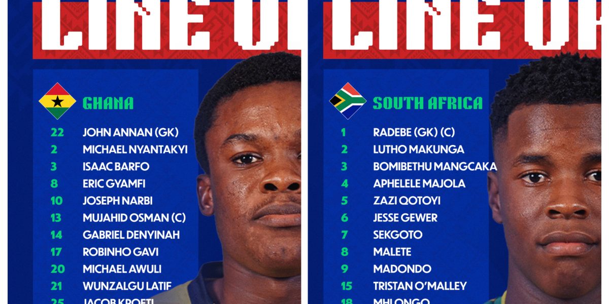 AFCON U-17: Ghana and South Africa Name Strong Starting XIs