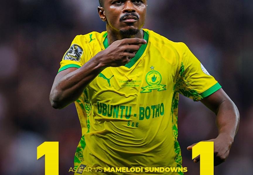 CAFCL: Sundowns Strike Late to Hold FAR Rabat in Final Thriller