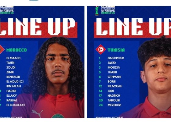 AFCON U17:  Morocco vs Tunisia Confirmed Line Up For Group A Opener