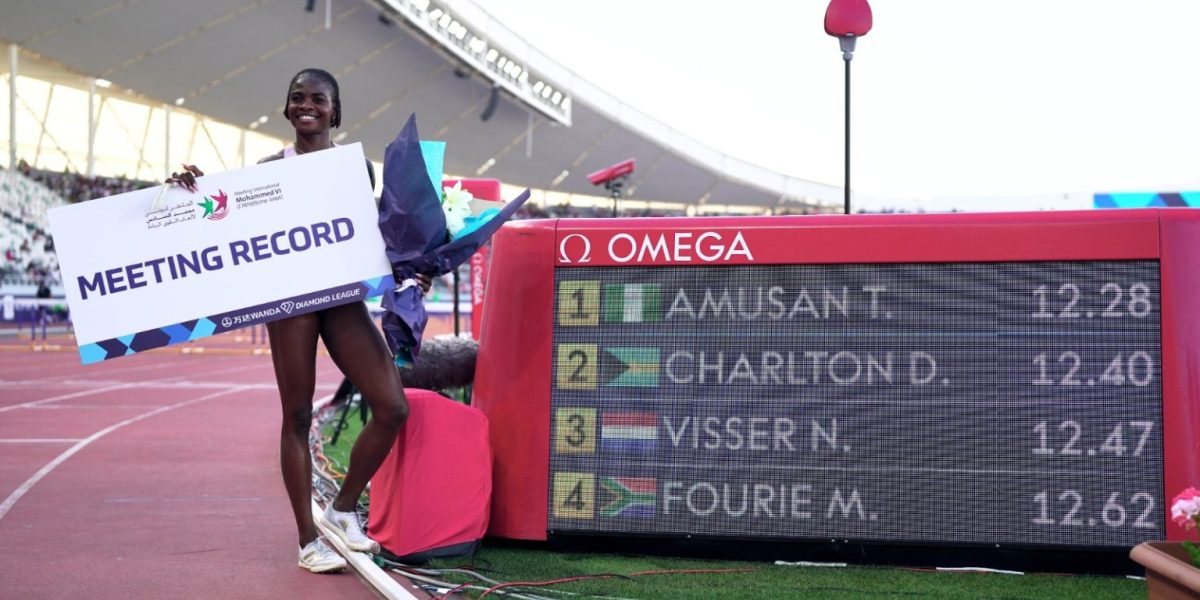 AMUSAN STORMS TO RABAT DIAMOND LEAGUE TITLE, BREAKS MEETING RECORD