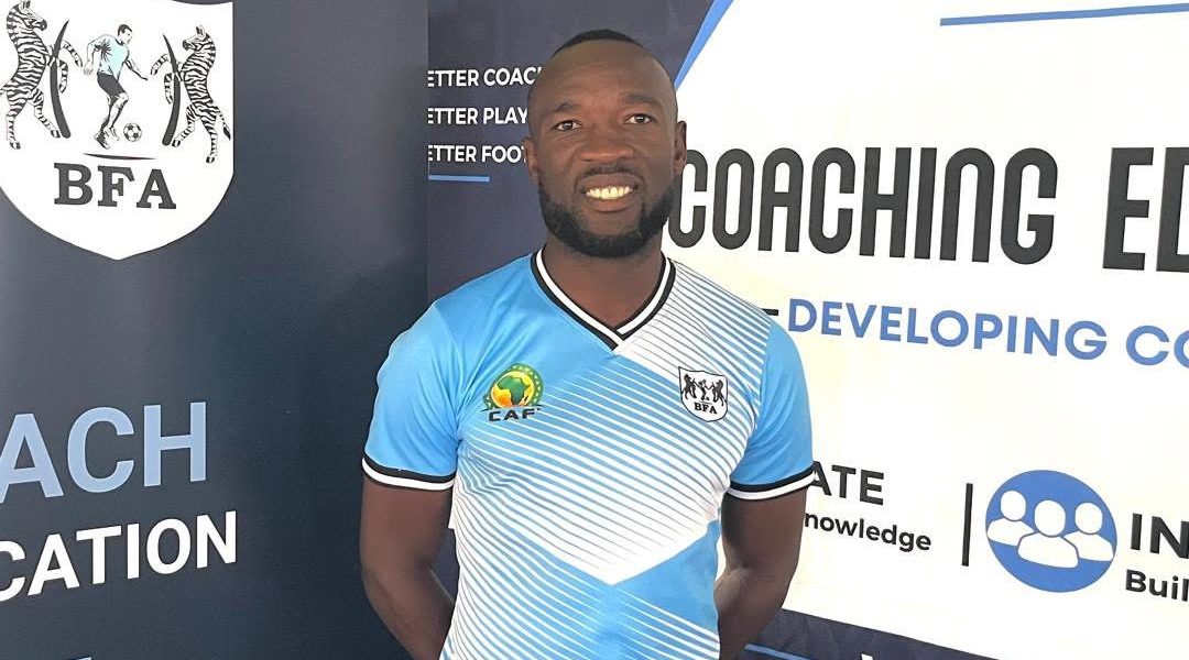Nkana FC assistant coach Donashano Malama in Botswana for course