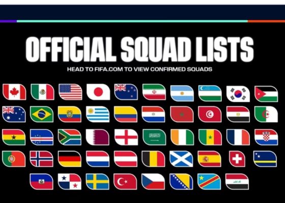 Global Stars Ready As FIFA Confirms World Cup 2026 Squads