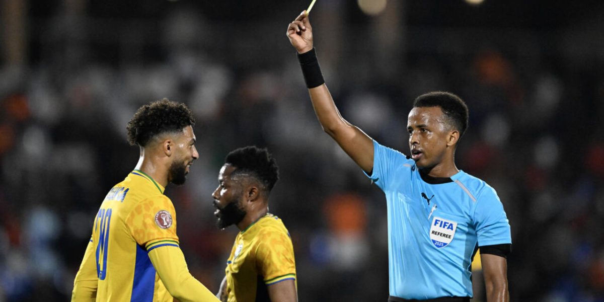 Somali referee Omar Artan reacts after US expulsion