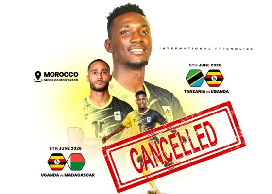 Uganda Cranes friendly matches in Morocco cancelled