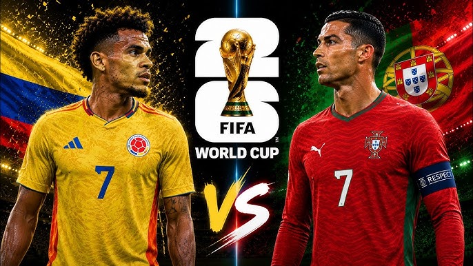 2026 FIFA World Cup: Portugal and Colombia level at halftime