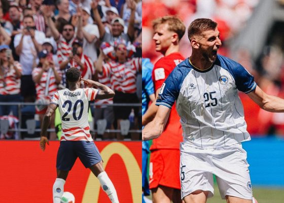 2026 FIFA World Cup : USA vs Bosnia and Herzegovina lineups