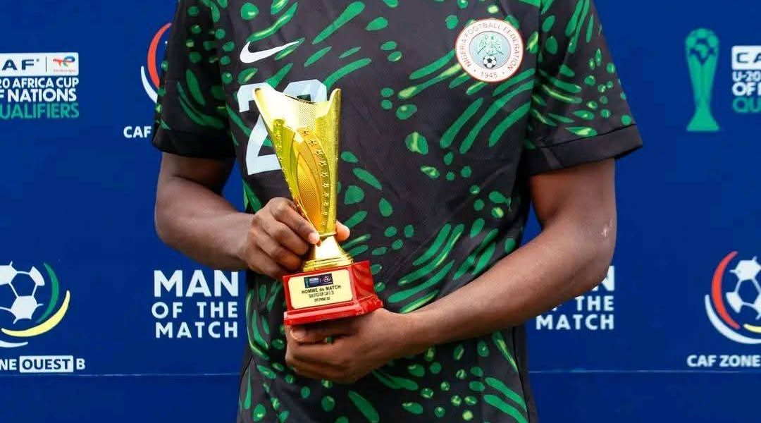 WAFU B U-20: Eagles’ Adeleke Wins Man of the Match Award After Match-Winning Brace