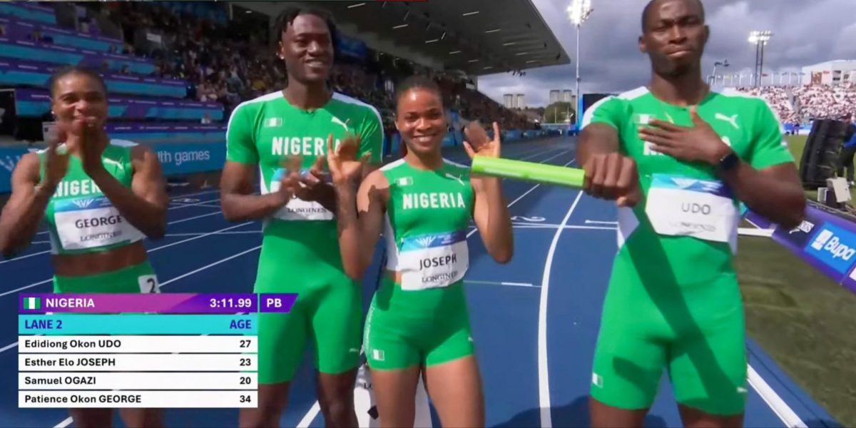 Commonwealth Games 2026: Nigeria Set New Games Record in Mixed 4x400m