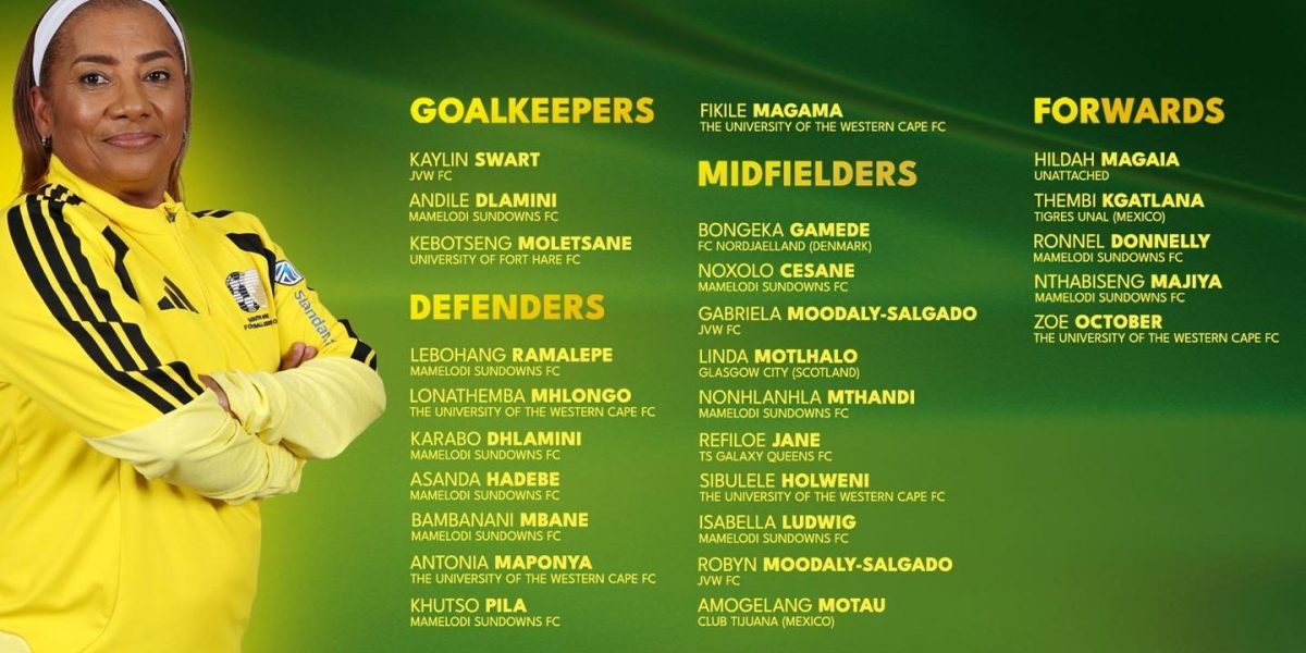 WAFCON 2026: Ellis announces Banyana Banyana squad