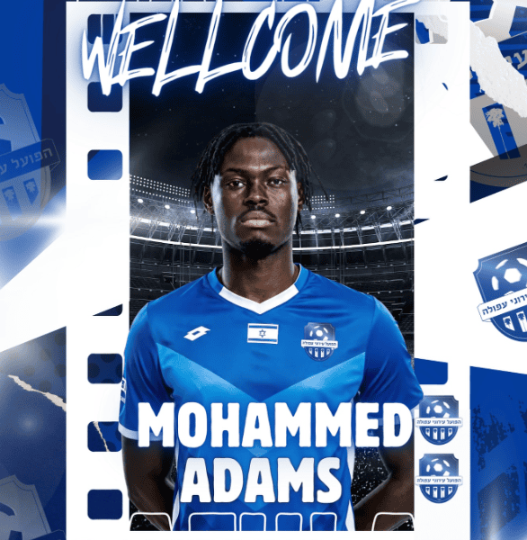 Mohammed Adams Joins Hapoel Afula After Promotion Success with Hapoel Ramat Gan
