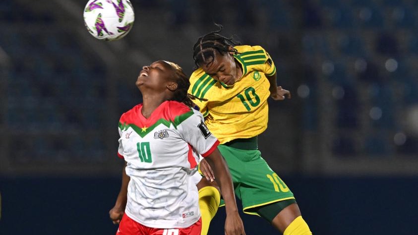 WAFCON 2026: South Africa lead Burkina Faso at halftime