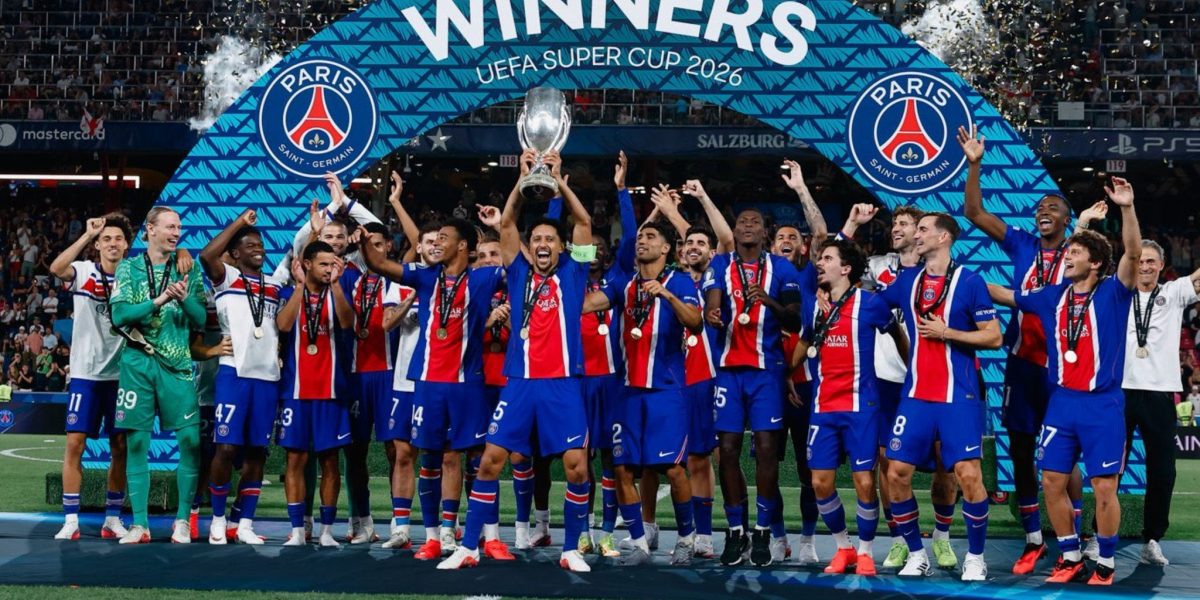 PSG Retain UEFA Super Cup After Kvaratskhelia and Doué Sink Aston Villa