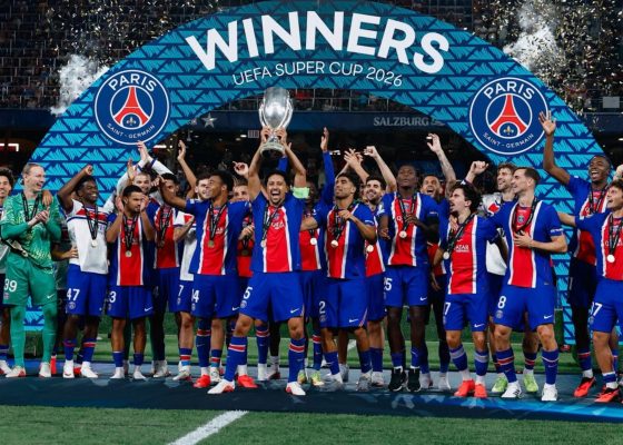PSG Retain UEFA Super Cup After Kvaratskhelia and Doué Sink Aston Villa