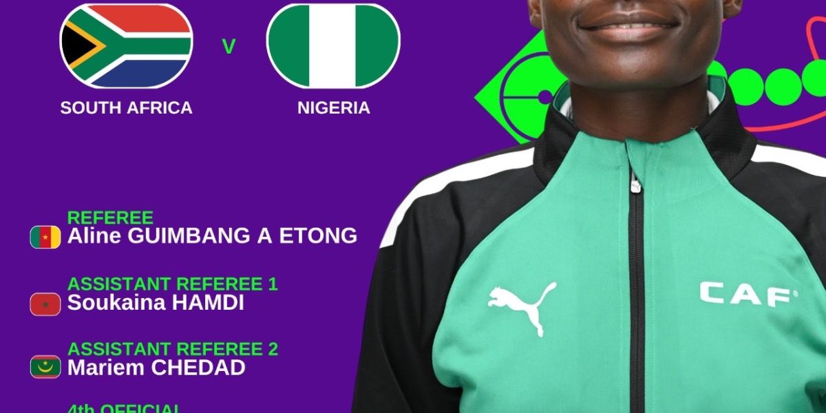 WAFCON 2026: Cameroonian Referee Aline Guimbang A Etong to Officiate Nigeria vs South Clash