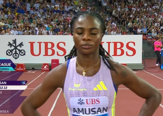 Tobi Amusan Defies Headwind to Win 100m Hurdles at Grand Prix Brescia