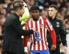 Simeone Apologises to Lookman Over Unfamiliar Atlético Role