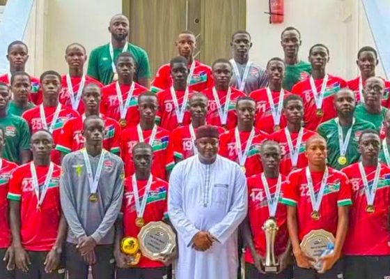 Gambia President Adama Barrow honours U-17 team for winning WAFU-A title