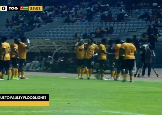 AFCON 2027 Qualifiers: Zambia vs Togo match interrupted by power outage