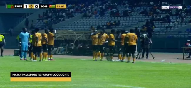 AFCON 2027 Qualifiers: Zambia vs Togo match interrupted by power outage