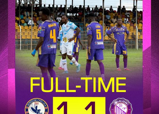 GPL: Vision FC Rescue Point with Stoppage-Time Equaliser Against Berekum Chelsea