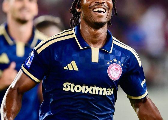 Bruno Onyemaechi Scores and Assists as Olympiacos Thrash AEL Novibet 4-0