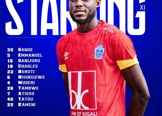 CAFCC: Rayon Sports Unveil Starting Lineup for Crucial Clash Against Panthère du Ndé