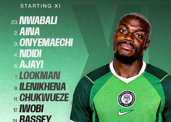 AFCON 2027 Qualifier: Nigeria Vs Madagascar Confirmed Starting XI