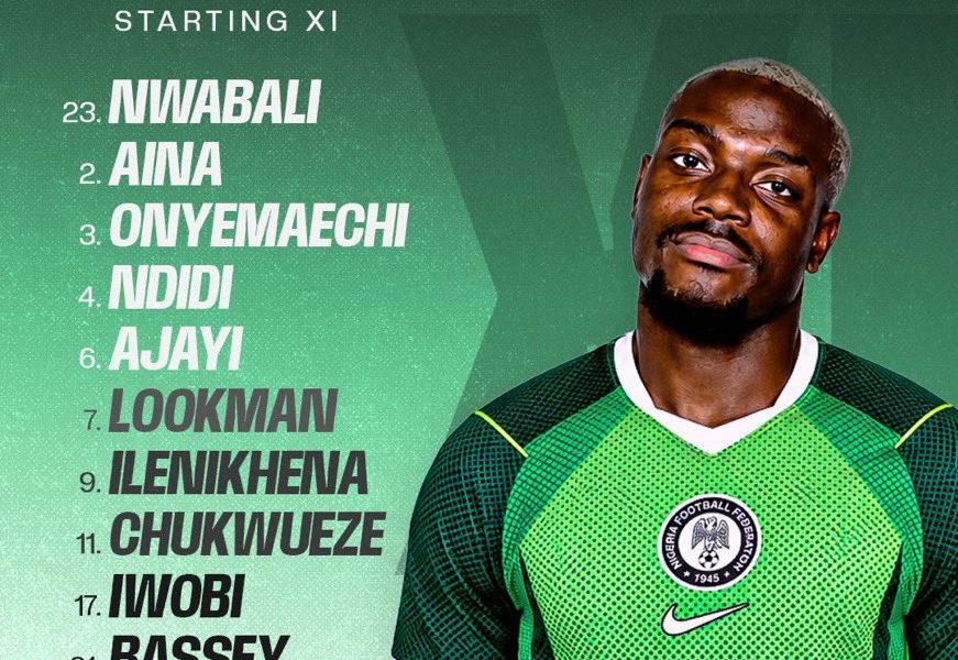 AFCON 2027 Qualifier: Nigeria Vs Madagascar Confirmed Starting XI