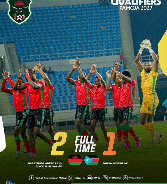 AFCON 2027 Qualifiers: Malawi Beat South Sudan 2–1