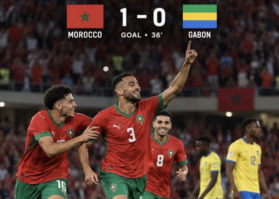 2027 AFCON QUALIFIERS: Mazraoui Strike Headlines Dominant First-Half Performance for Morocco Against Gabon