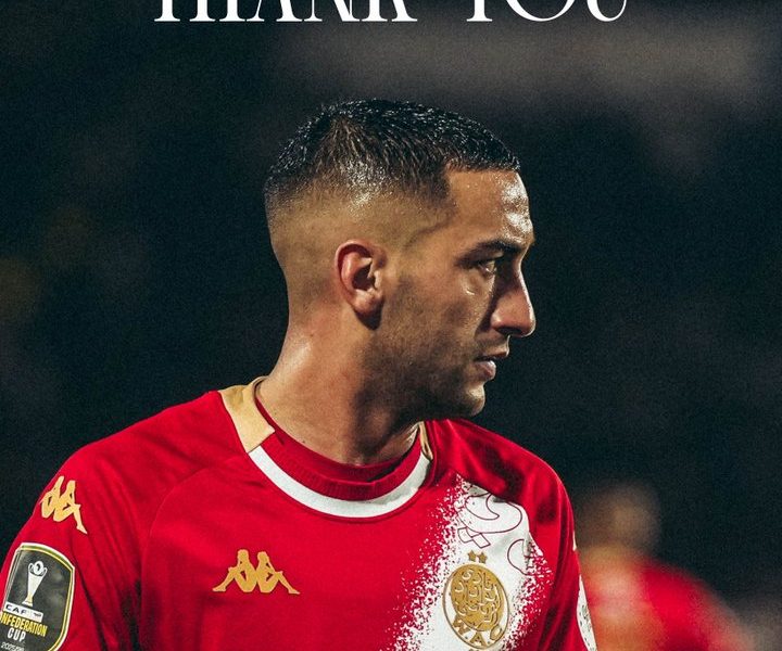 Hakim Ziyech Becomes Free Agent After Wydad Casablanca Departure