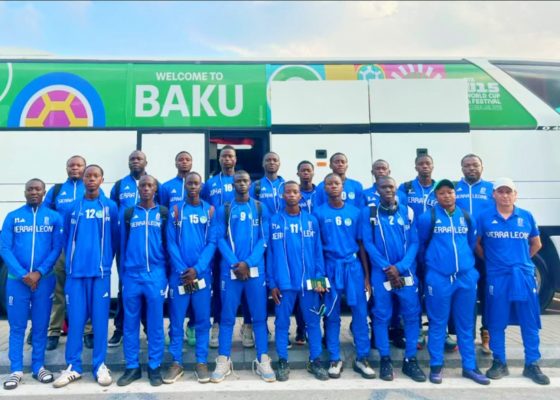 Sierra Leone U-15 national team arrive in Azerbaijan for FIFA U-15 World Cup