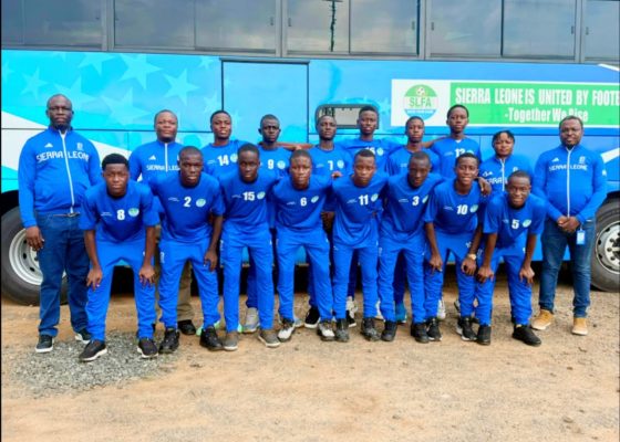 Sierra Leone U-15 national team departs for FIFA World Cup Festival in Azerbaijan