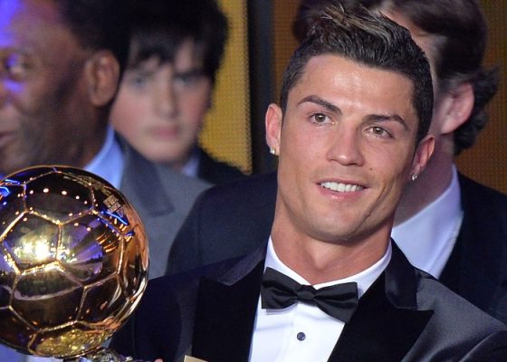 Cristiano Ronaldo’s reaction to being named the “Ballon d’Or of All Time”
