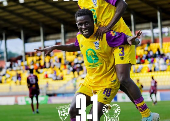GPL: Medeama SC Thrash Heart of Lions 3-1 to Maintain Top Spot in Ghana Premier League