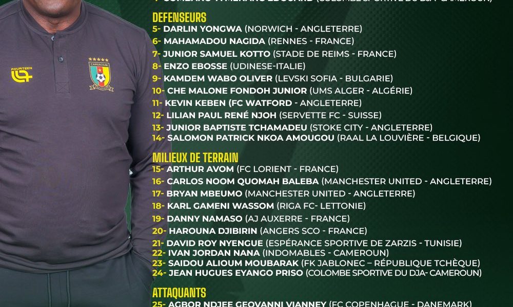 Pagou Name 28-Man Squad for Namibia AFCON 2027 Qualifiers