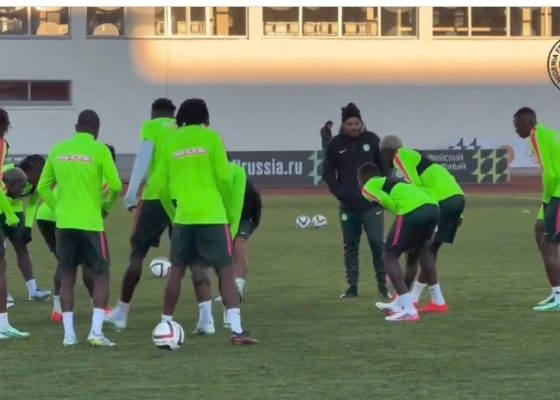Super Eagles Begin Training in Nizhny Novgorod Ahead of 2026 International Friendly