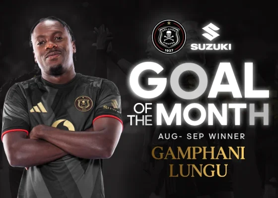 Gamphani Lungu’s dramatic winner against Durban City voted Goal of the Month for August